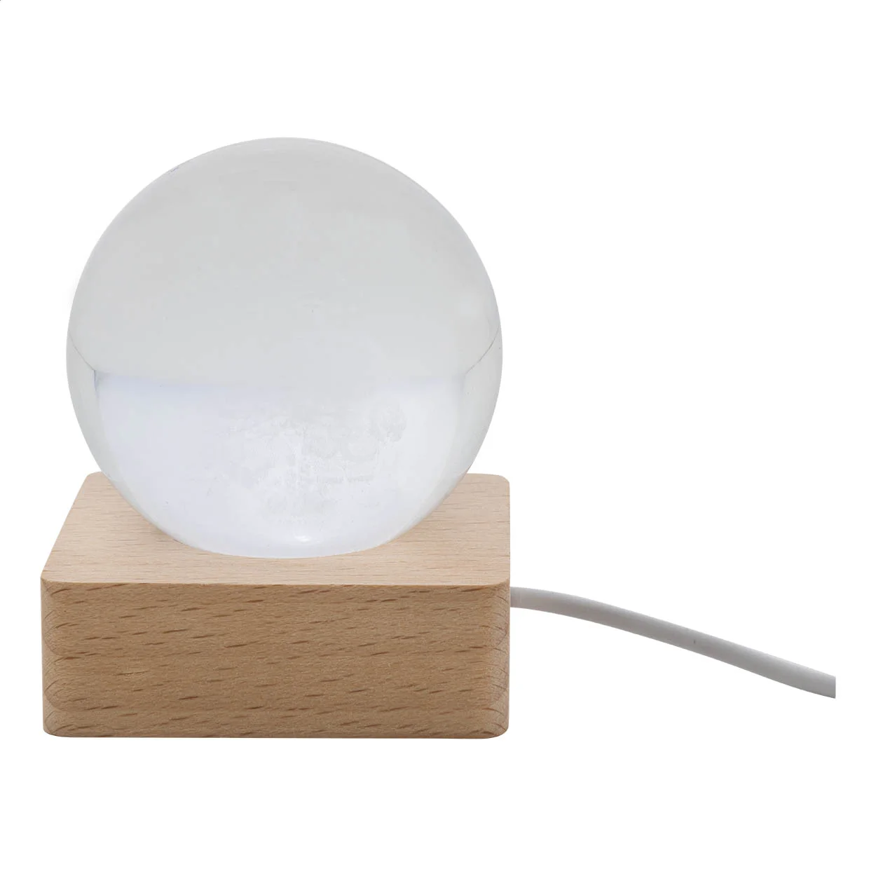 Leuchtkugel Borealis mit Weihnachtsmotiv, transparent, natur – Bild 4