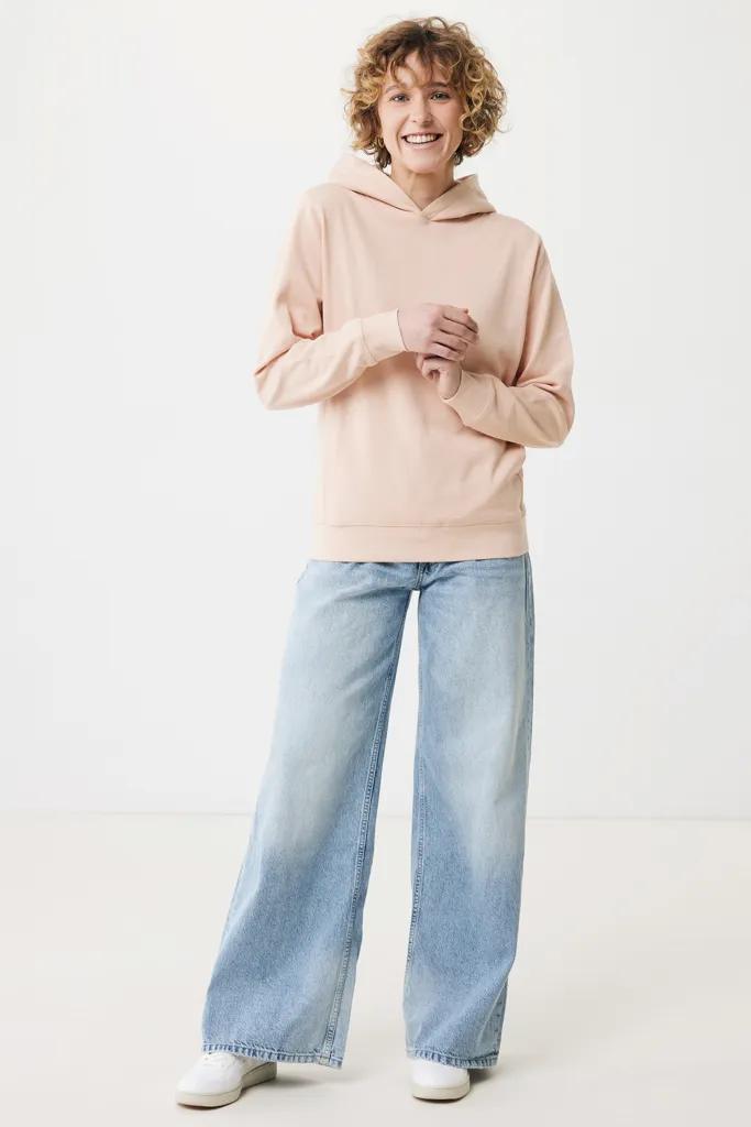 IQONIQ Yengo Hoodie mit Seitentaschen aus rec. Baumwolle, peach nectar – Bild 4