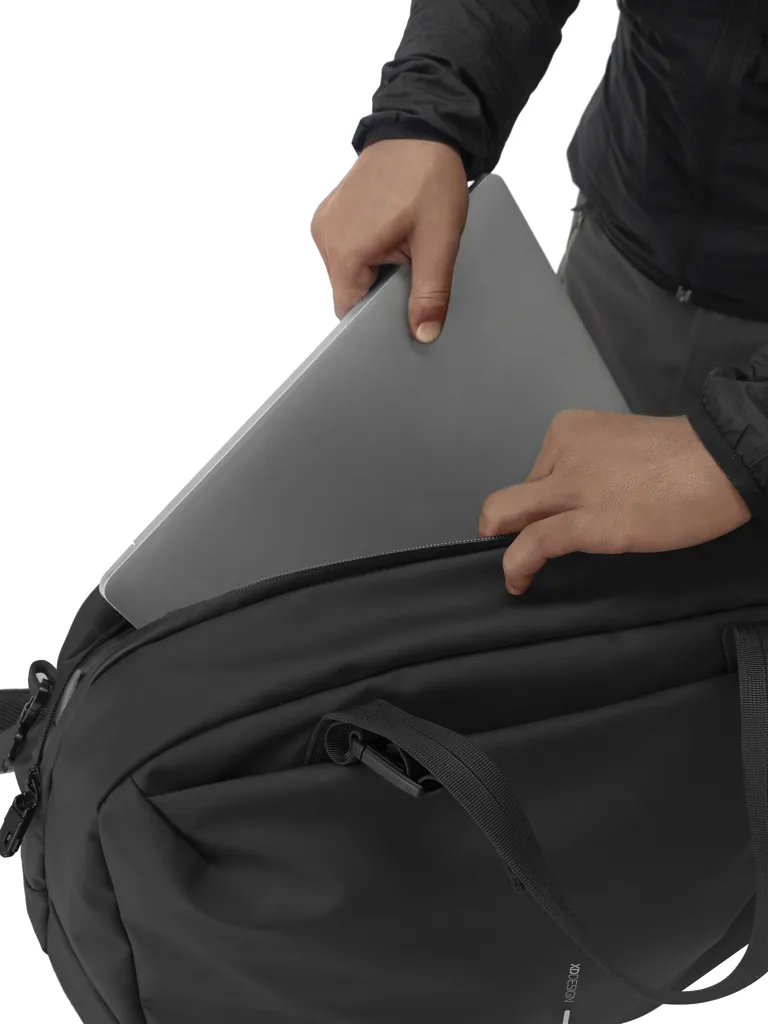Urban wasserabweisende Wochenendtasche, schwarz – Bild 14