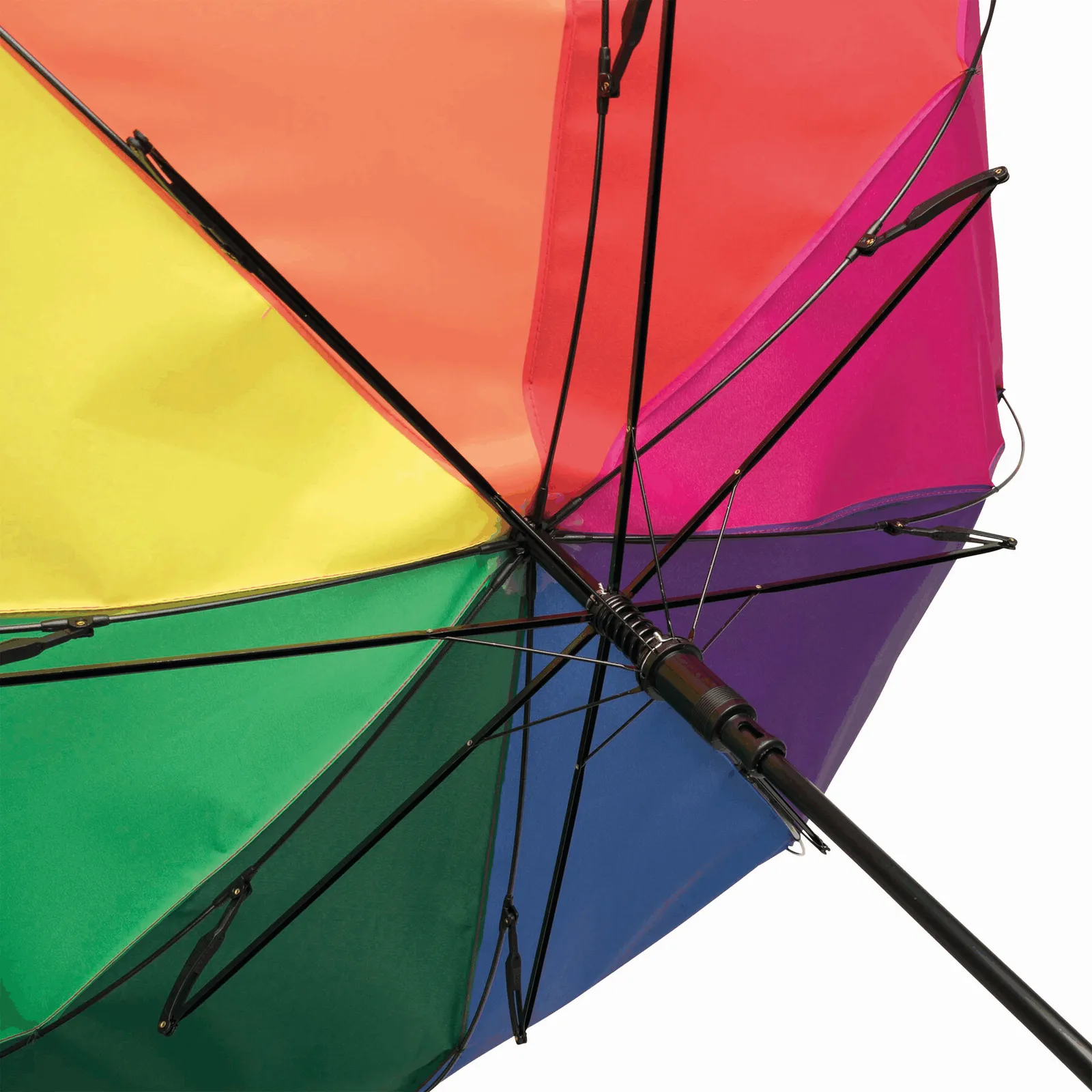 WIND Umbrella, Windproof-Stockschirm, regenbogen – Bild 7