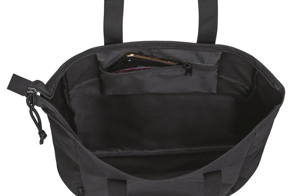 Renew AWARE™ rPET Tragetasche mit Reißverschluss, schwarz – Bild 3