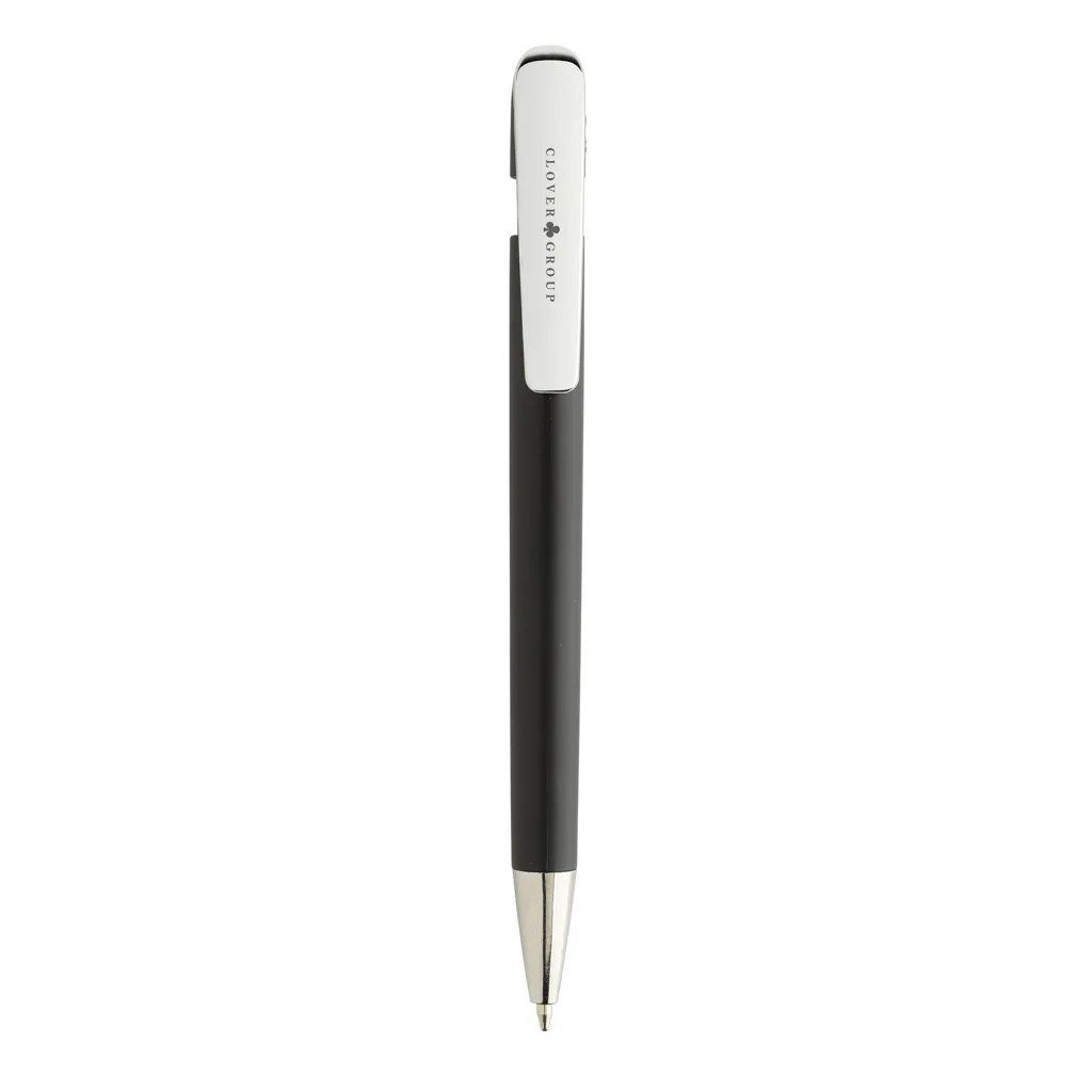 Glide GRS-zertifizierter rABS Stift mit Metallclip, schwarz – Bild 3