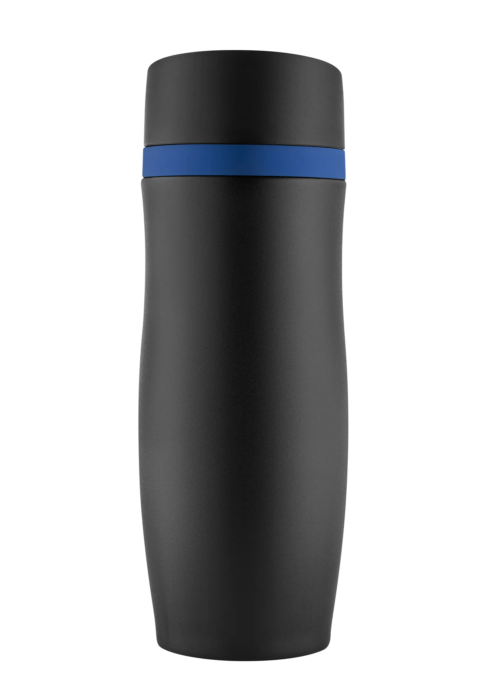 Thermobecher "CremaExtensaNero" schwarz/Ring, schwarz/blau – Bild 2