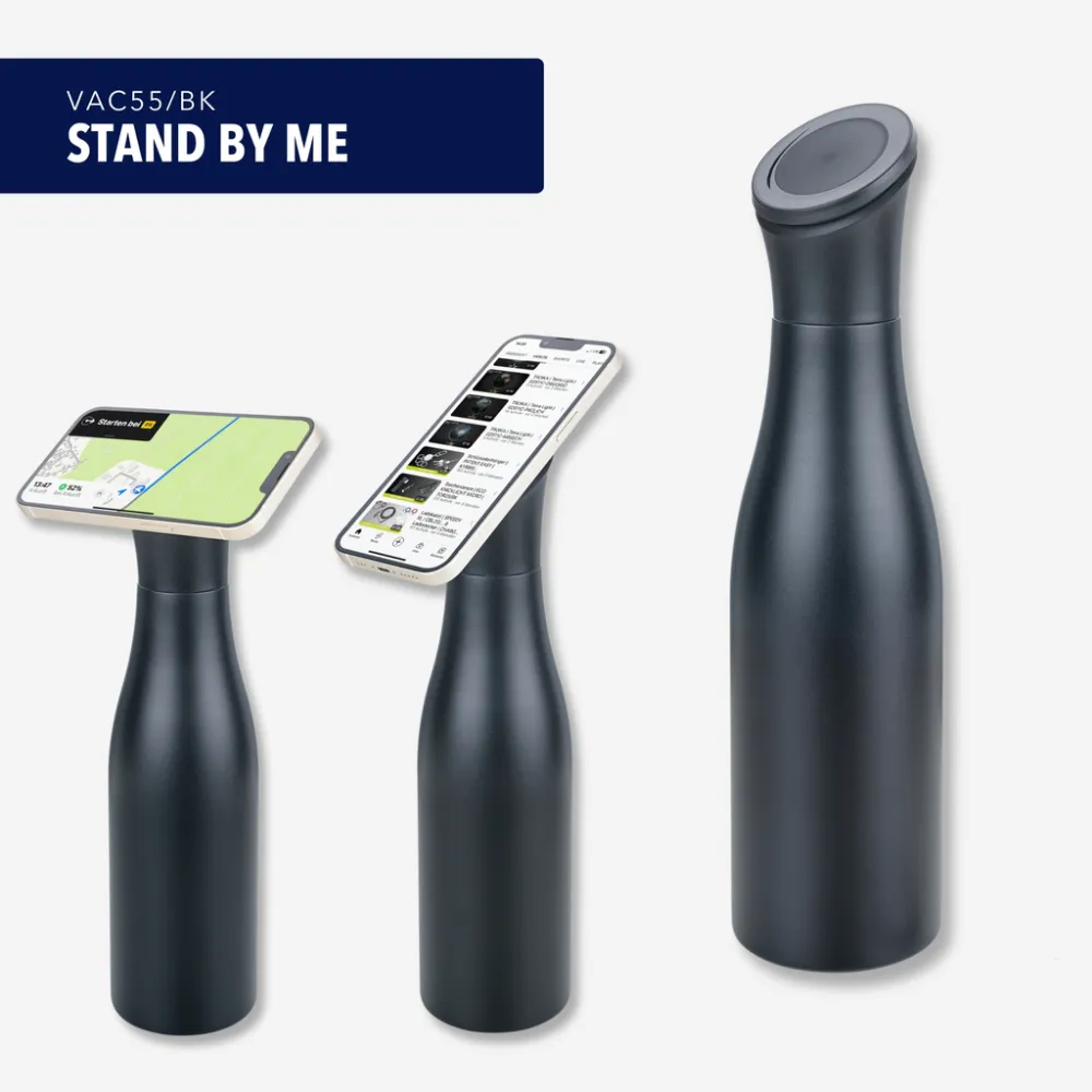 Thermoflasche STAND BY ME schwarz, schwarz – Bild 9
