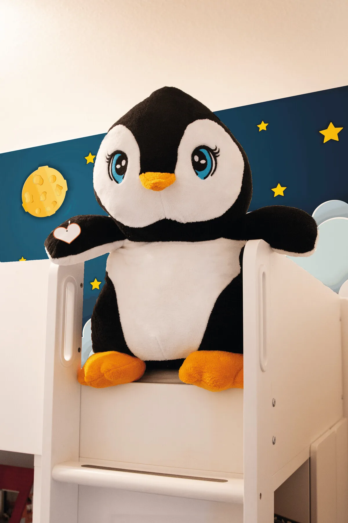 SKIPPER - Großer Plüsch-Pinguin schwarz, weiß, schwarz, weiß – Bild 7