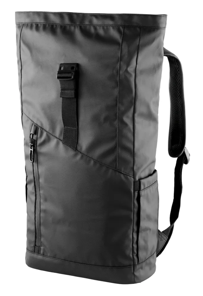 Roll Top Rucksack TROIKA BLACK ROLL TOP COMPACT, schwarz – Bild 2