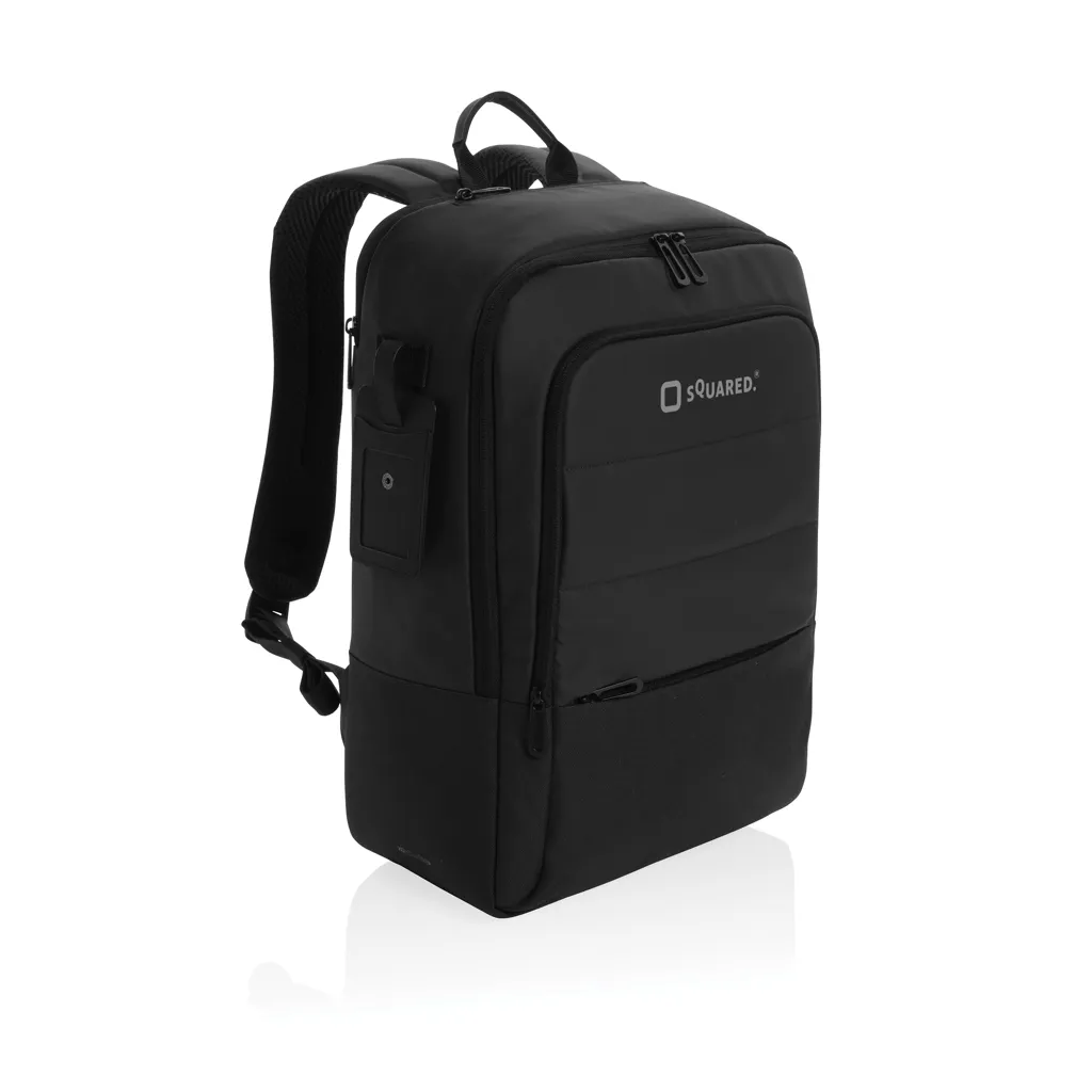 Armond AWARE™ RPET 15.6" Deluxe Laptop-Rucksack, schwarz – Bild 11