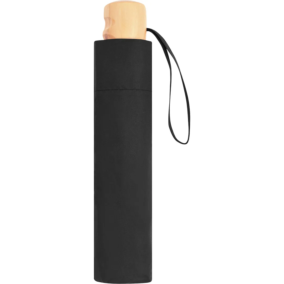 Taschenschirm ÖkoBrella, Ø 98 cm, Länge 26,5 cm, schwarz wS – Bild 5
