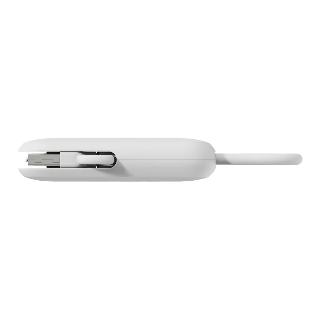 Urban Vitamin Dublin 100W 4-in-1-Kabel am Schlüsselanhänger, weiß – Bild 5
