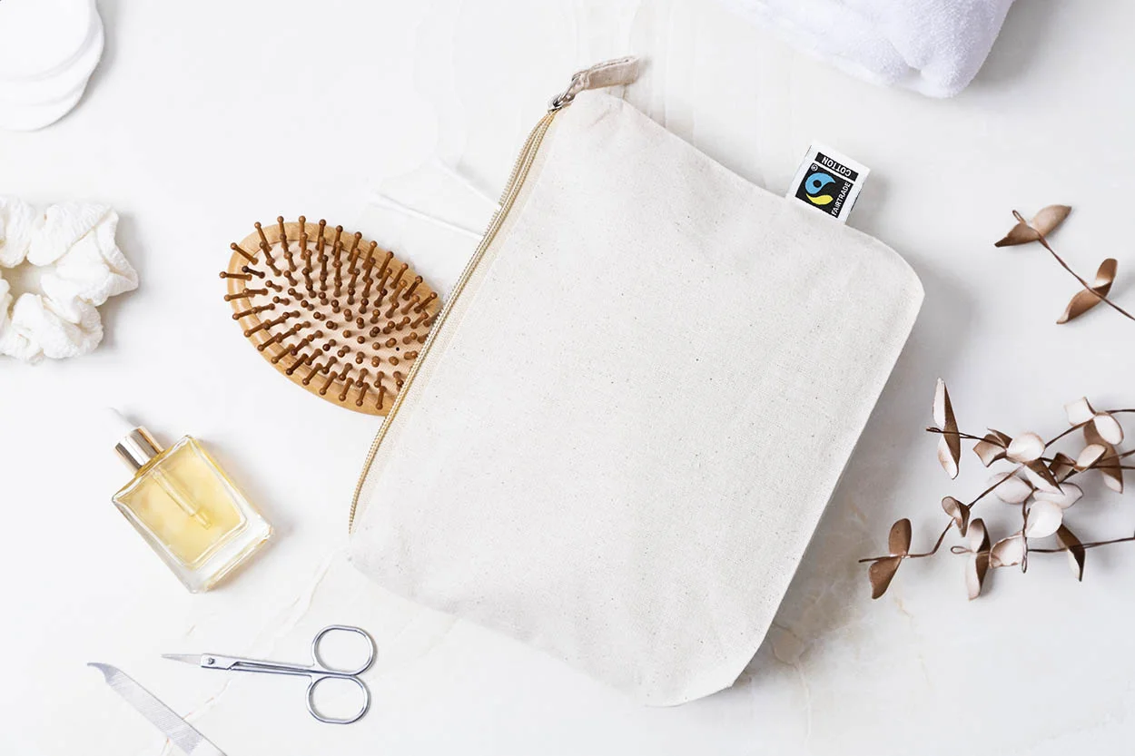 Fairtrade Kosmetiktasche Ferbyss, natur – Bild 3