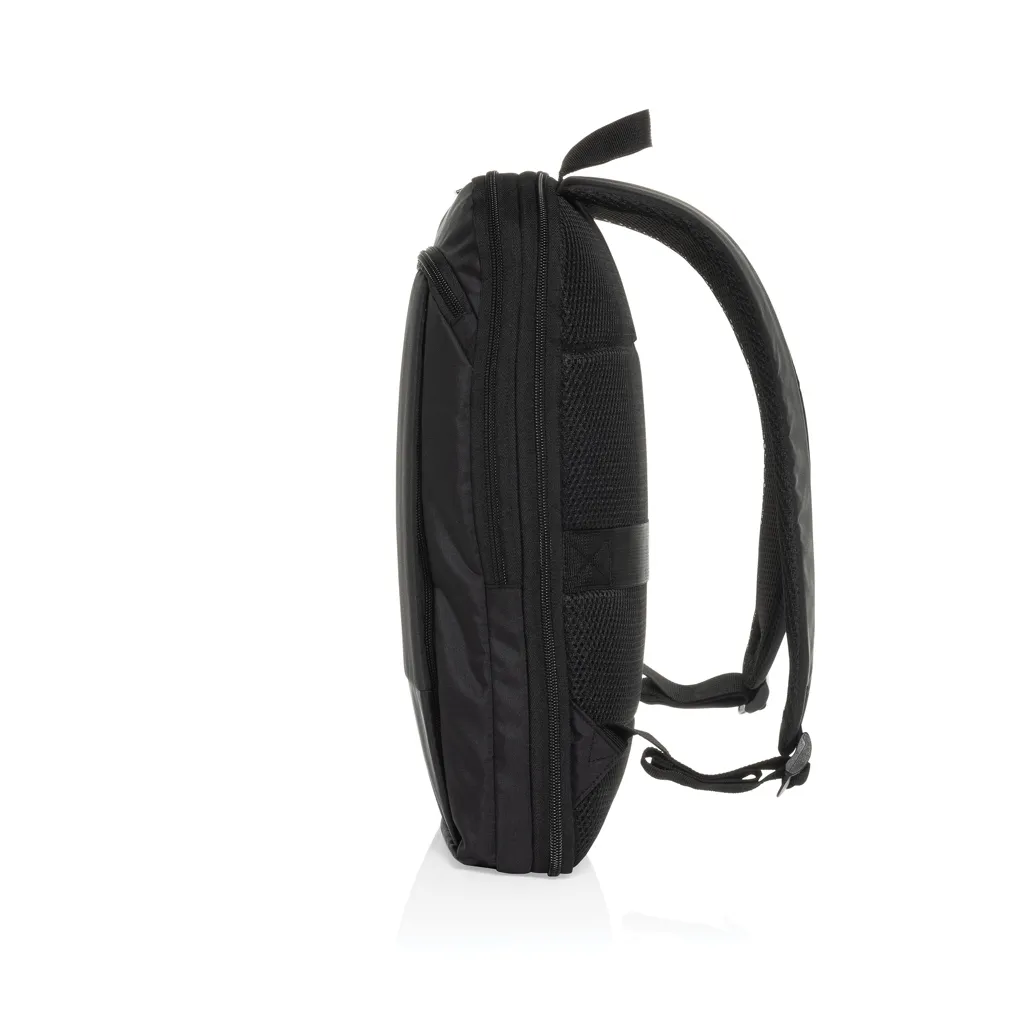 Flexpack Aware™ Expandable Slim RPET 15,6" Laptop-Rucksack, schwarz – Bild 6