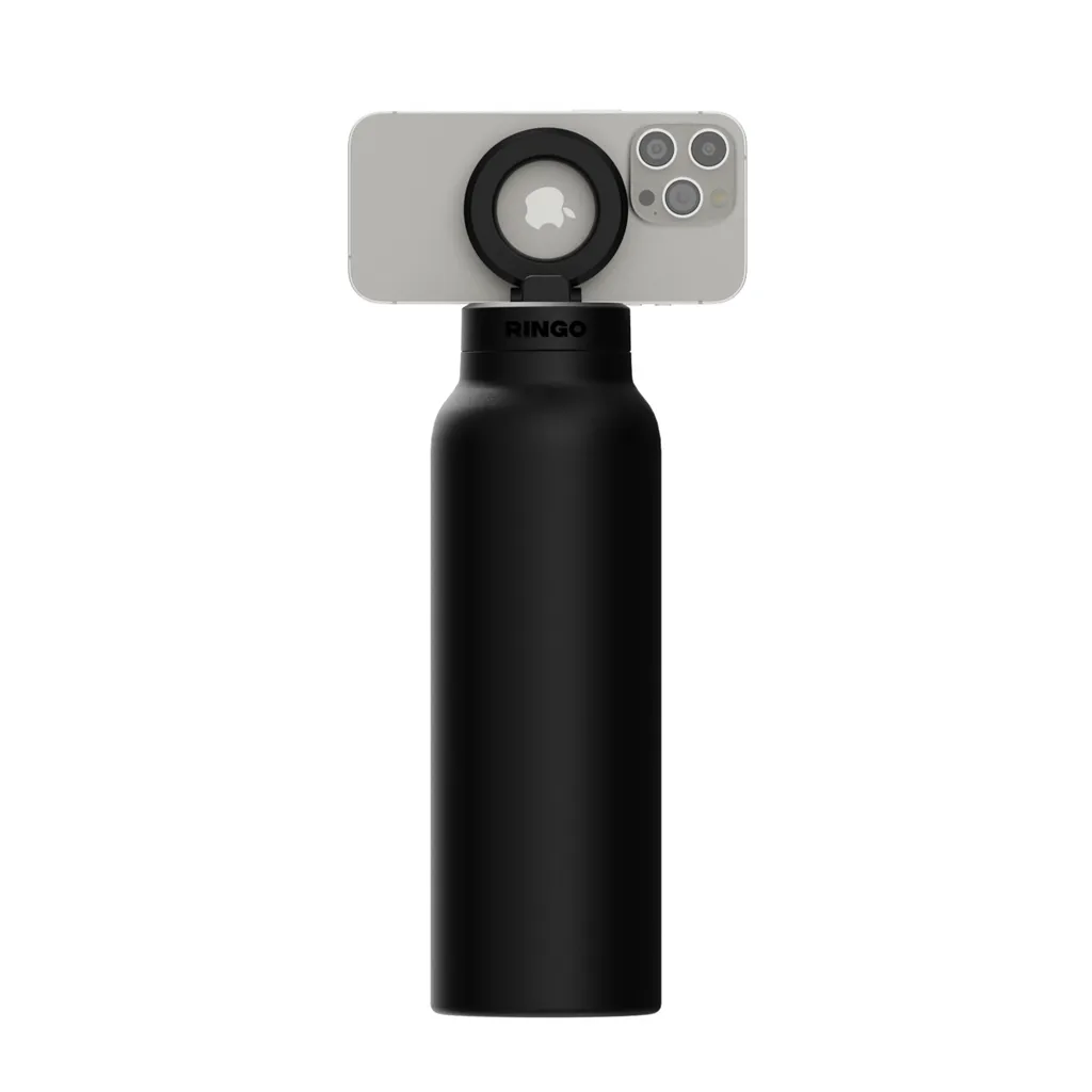 RINGO Pro MagSafe®-Trinkflasche mit magnetischem Ring, schwarz – Bild 5