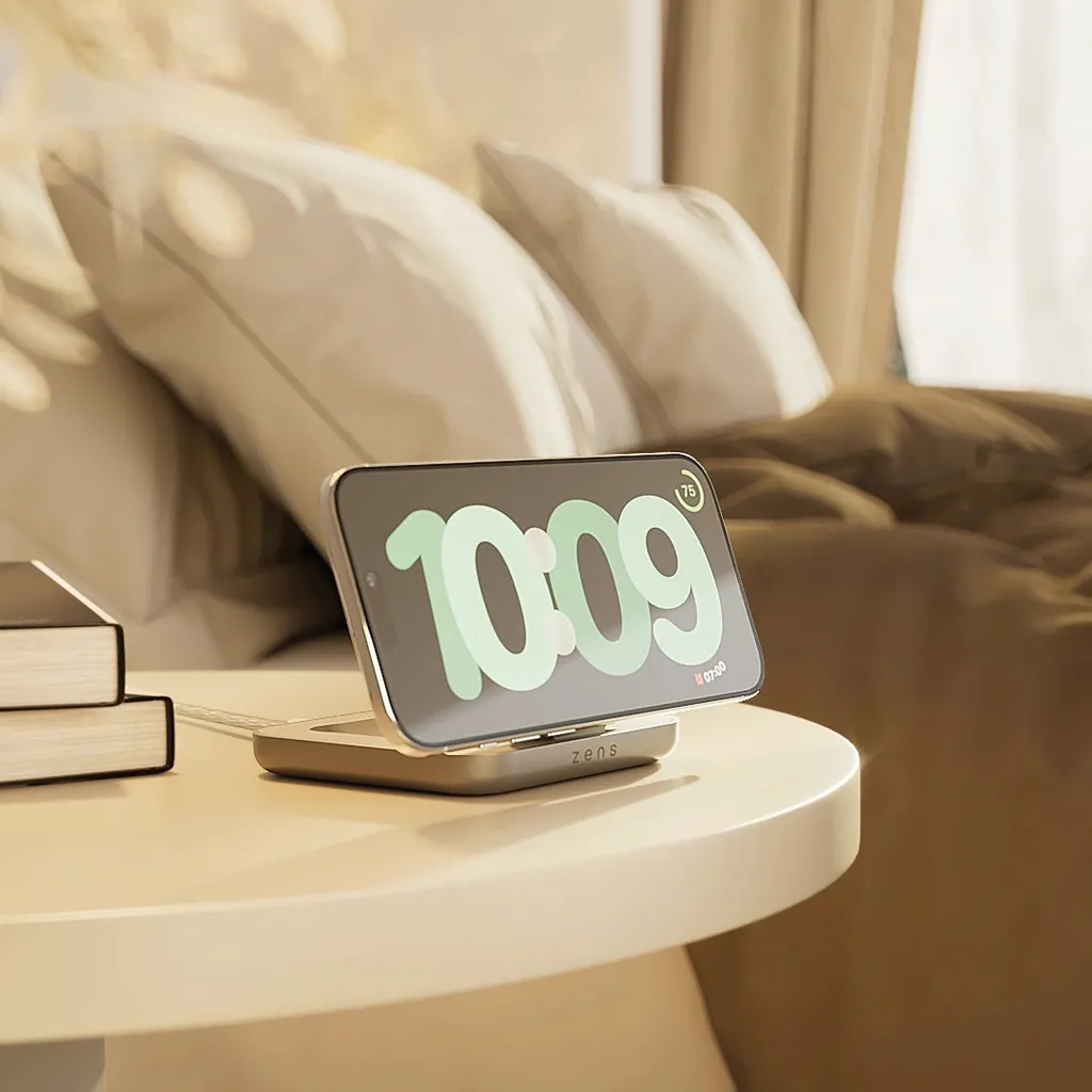 Zens Magnetic Nightstand Charger, weiß – Bild 6