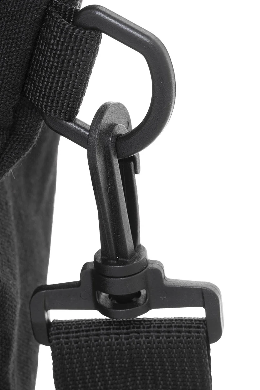 Recycelten Canvas Reisetasche Rebyss Travel, schwarz – Bild 7