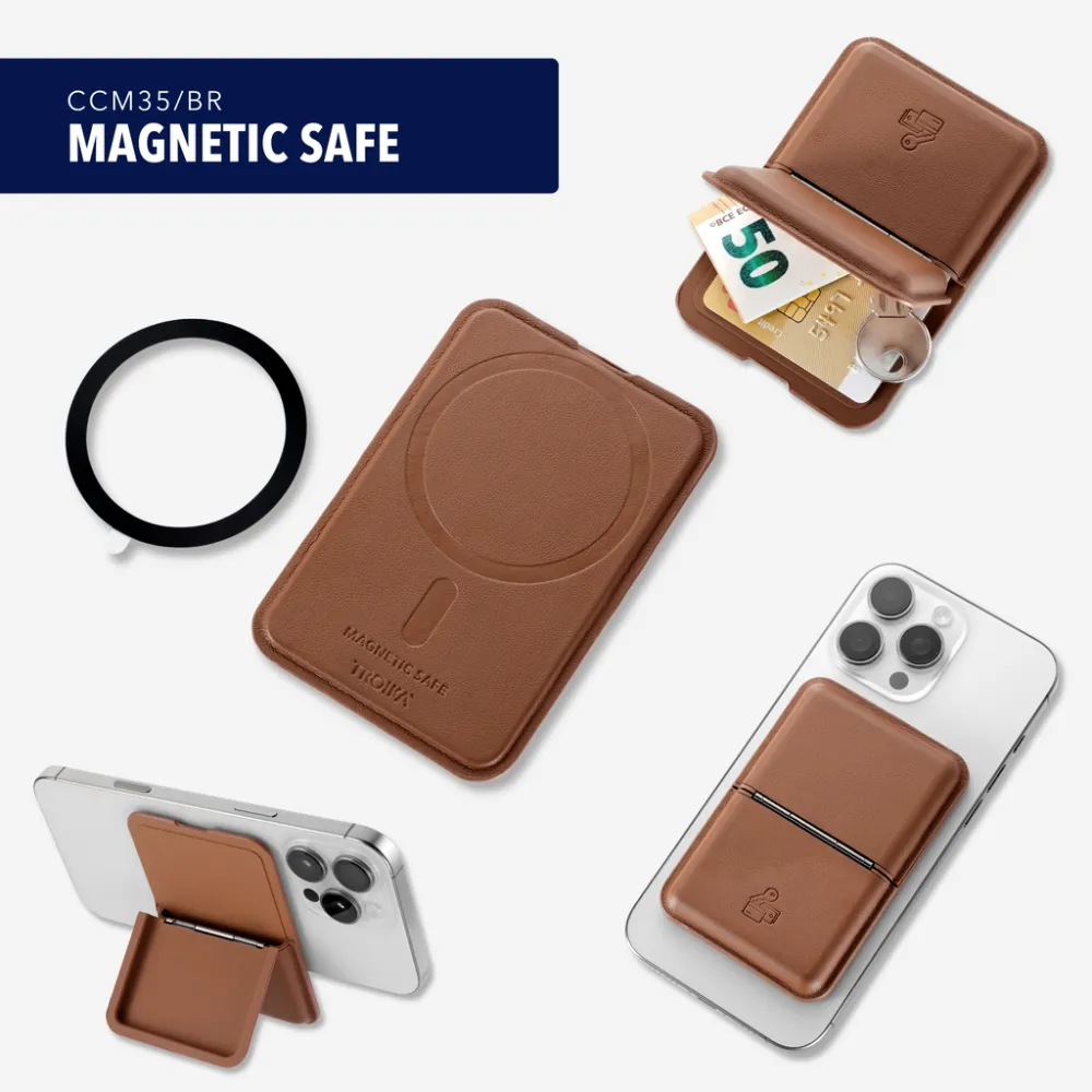 Kartenetui MAGNETIC SAFE braun, braun – Bild 9