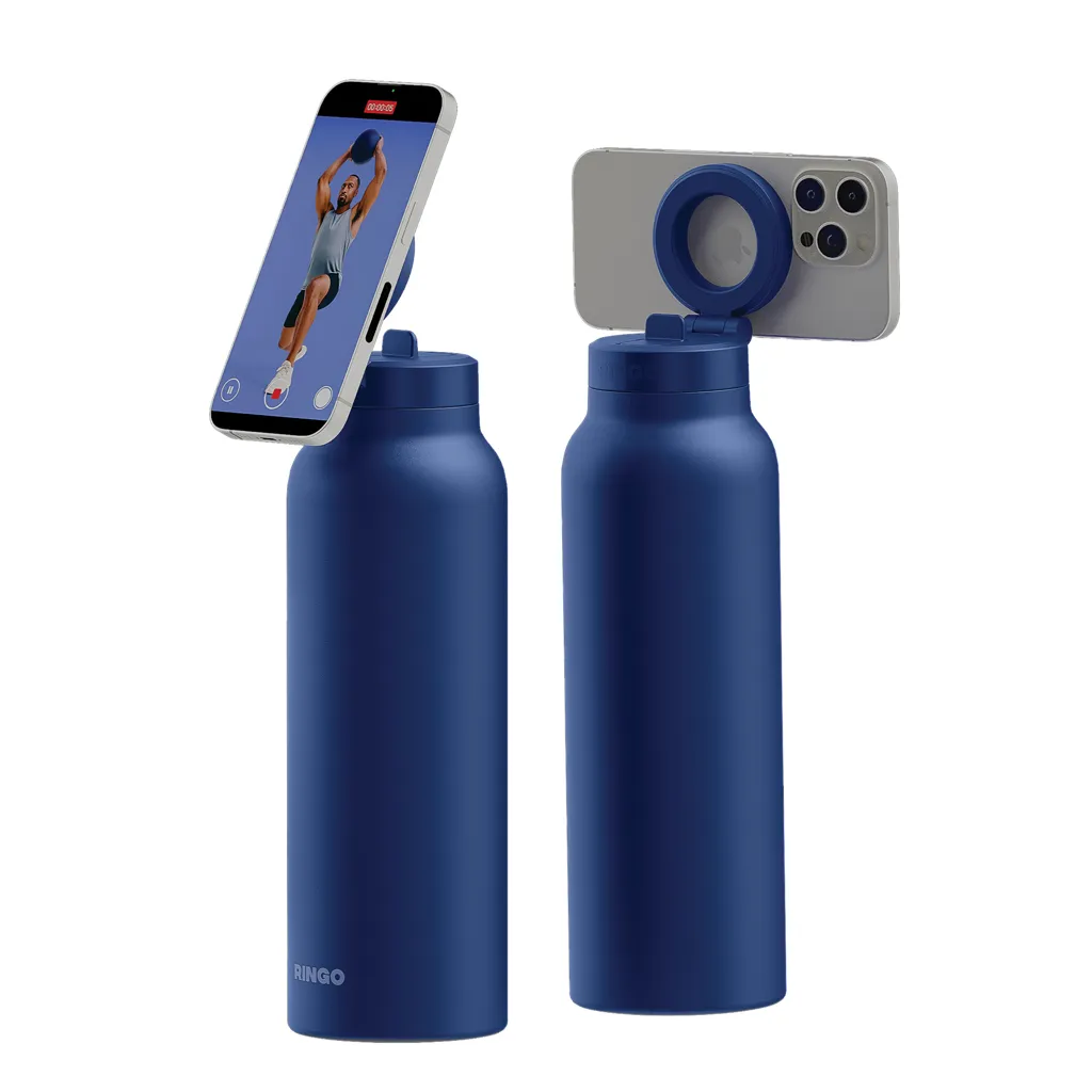 RINGO Pro MagSafe®-Trinkflasche mit magnetischem Ring, blau – Bild 2