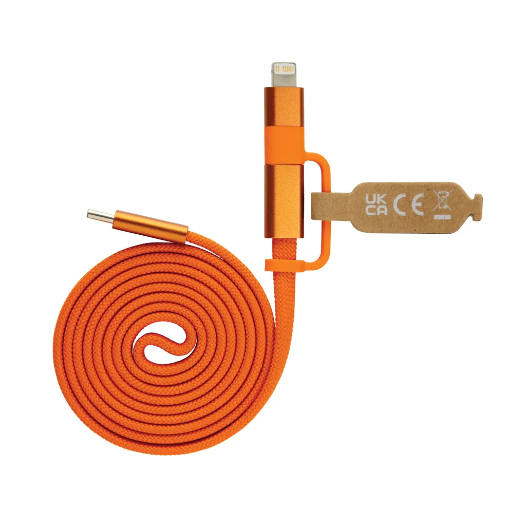 Arc ultradünnes 60W 2-in-1 Magnetkabel, orange – Bild 2