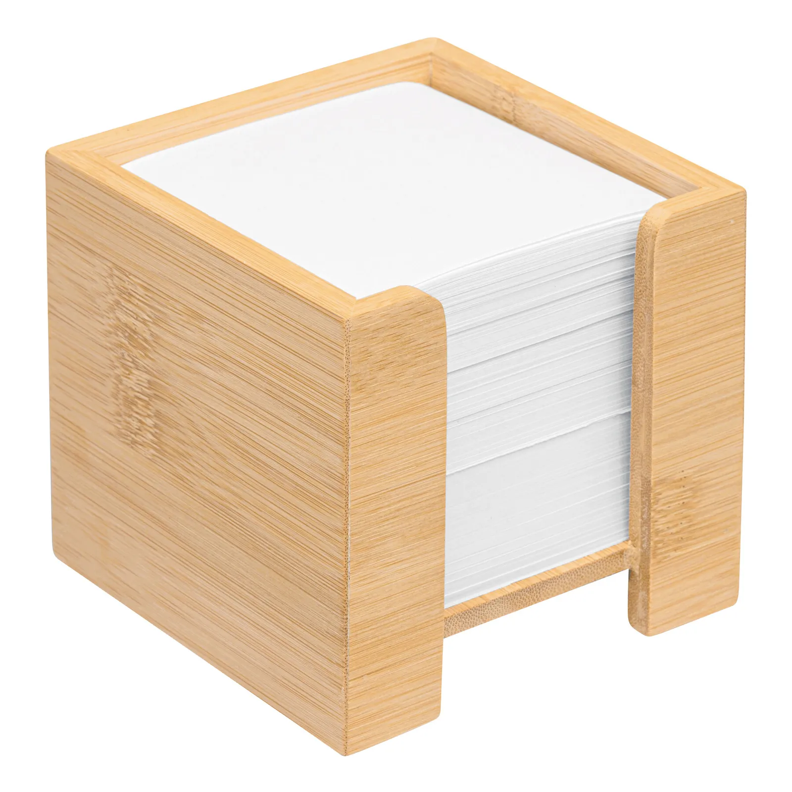 NEVER FORGET BAMBOO - Zettelbox braun