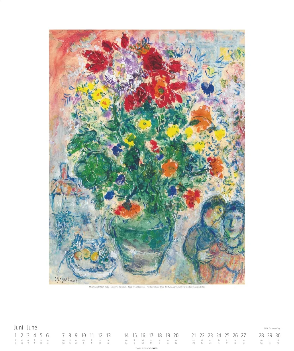Marc Chagall Wandkalender 2027 – Bild 7