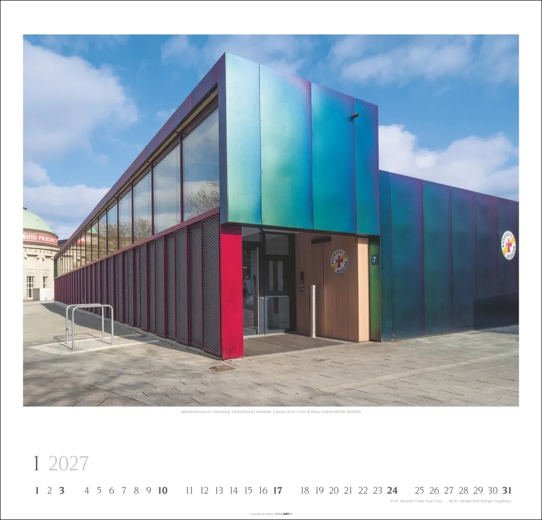 Moderne Architektur Wandkalender 2027 – Bild 2