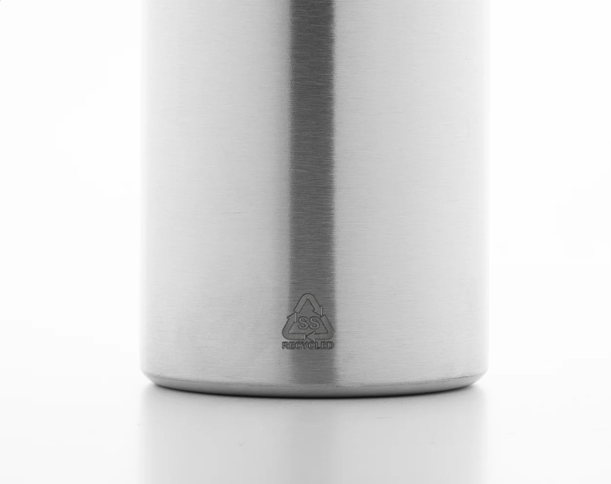 Flasche Ressuto XL aus recyceltem Edelstahl, silber – Bild 4