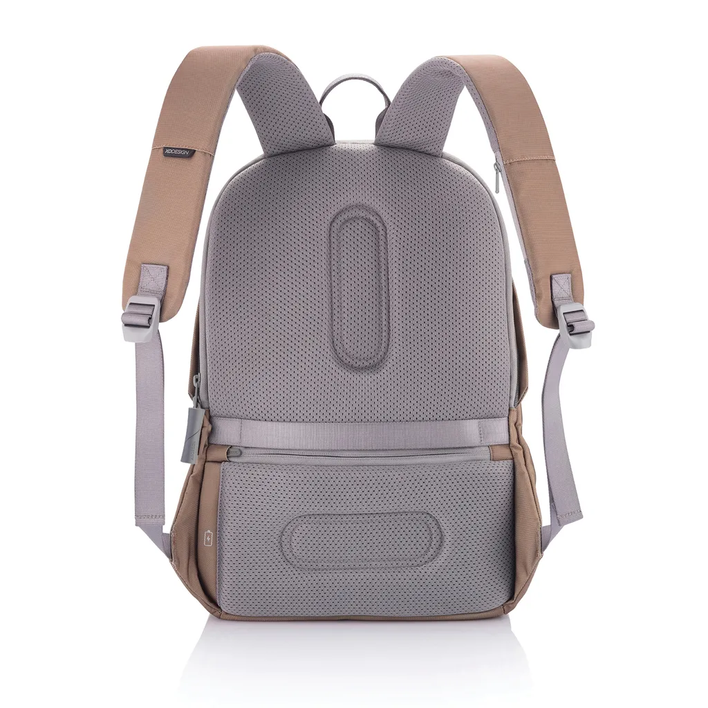 Bobby Soft, Anti-Diebstahl-Rucksack, khaki – Bild 3