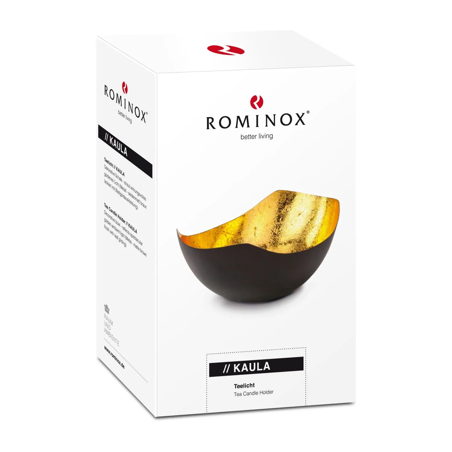 ROMINOX® Teelichthalter // KAULA, gold – Bild 4