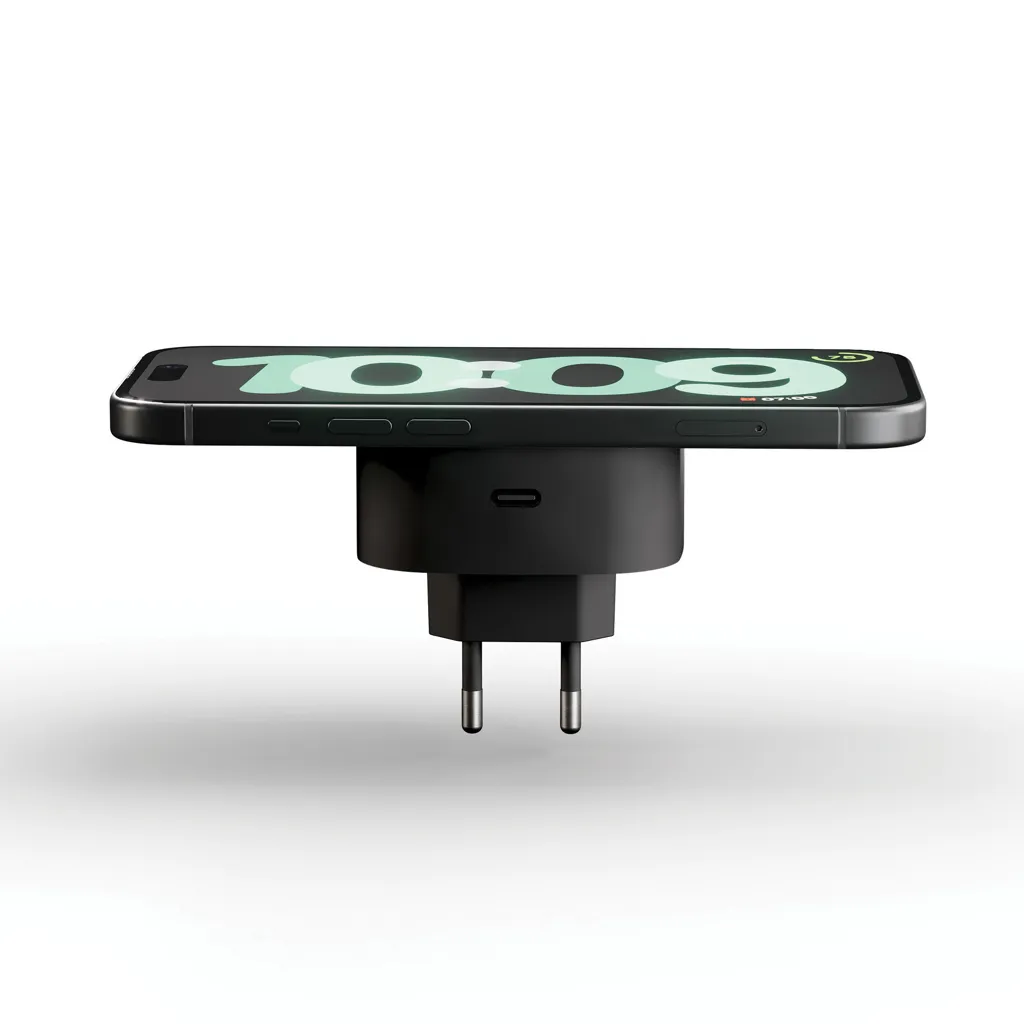 Zens Wireless Charging Adapter, schwarz – Bild 2