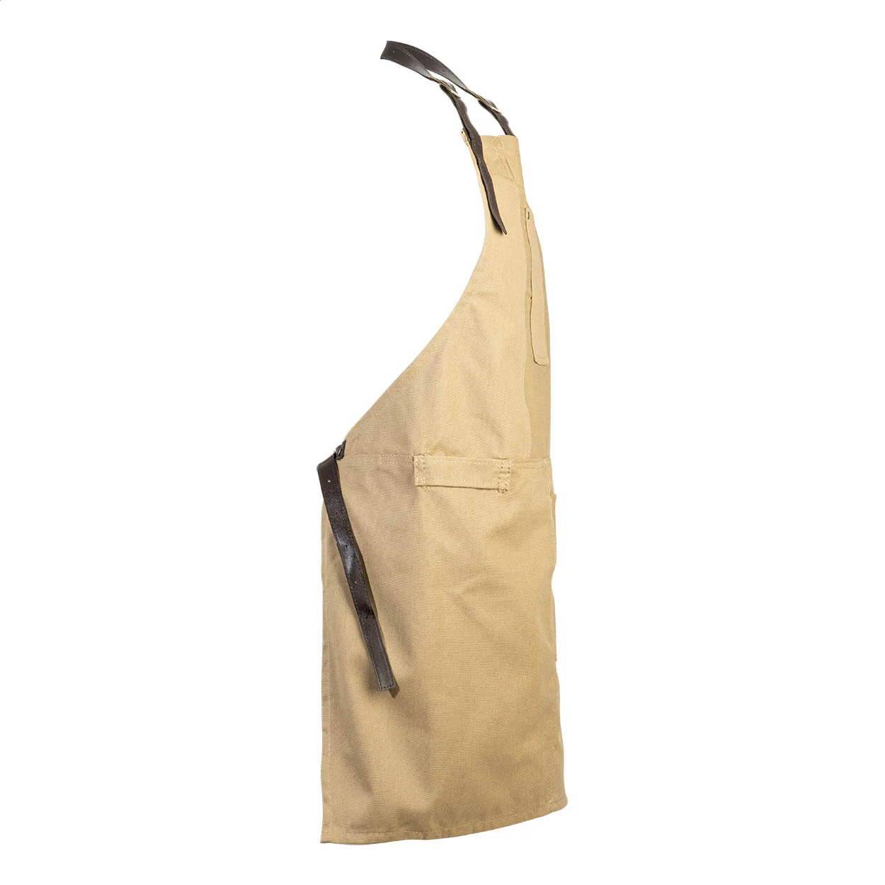 Baumwoll-Schürze James, khaki – Bild 3