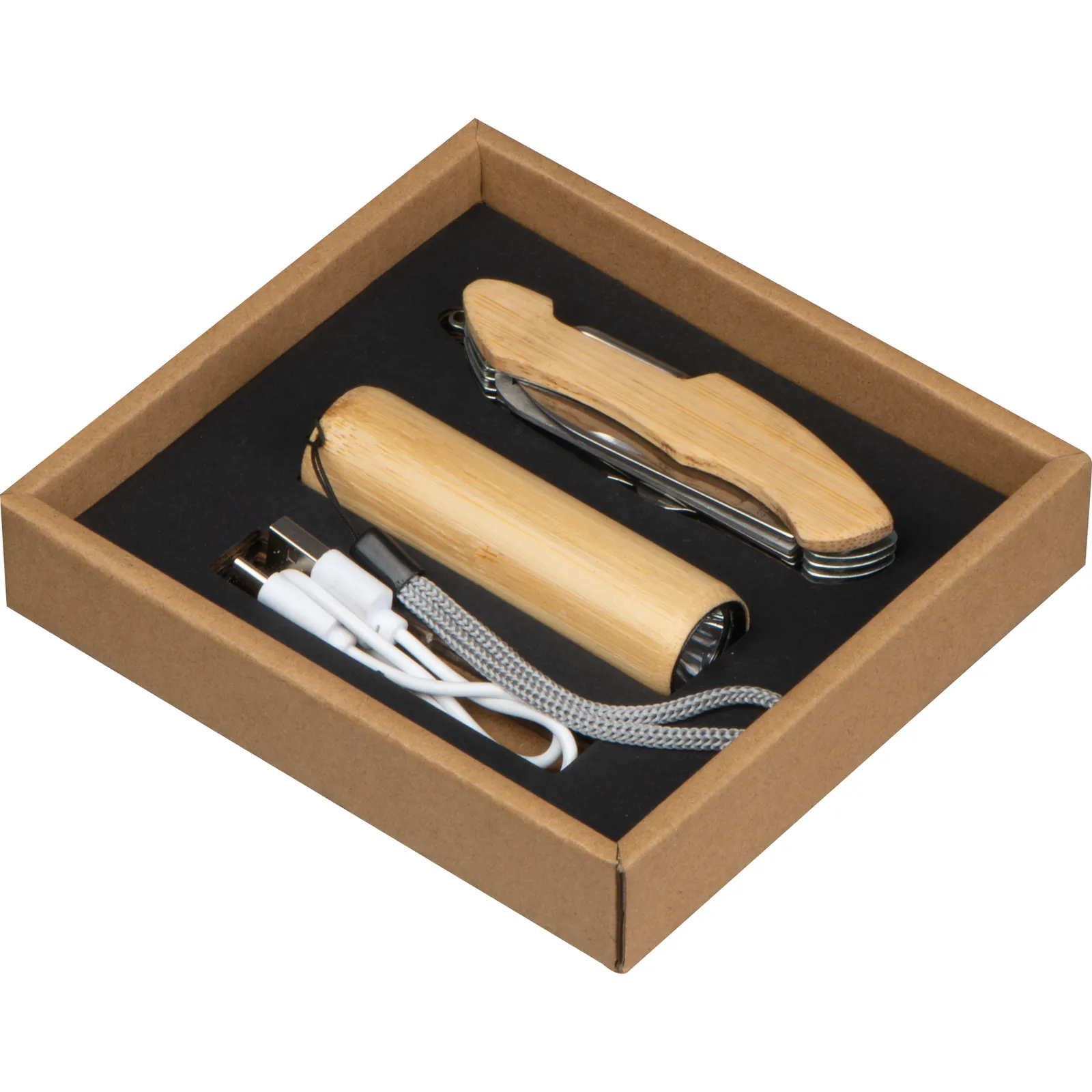 Set Taschenlampe/-messer Oldham, beige – Bild 7