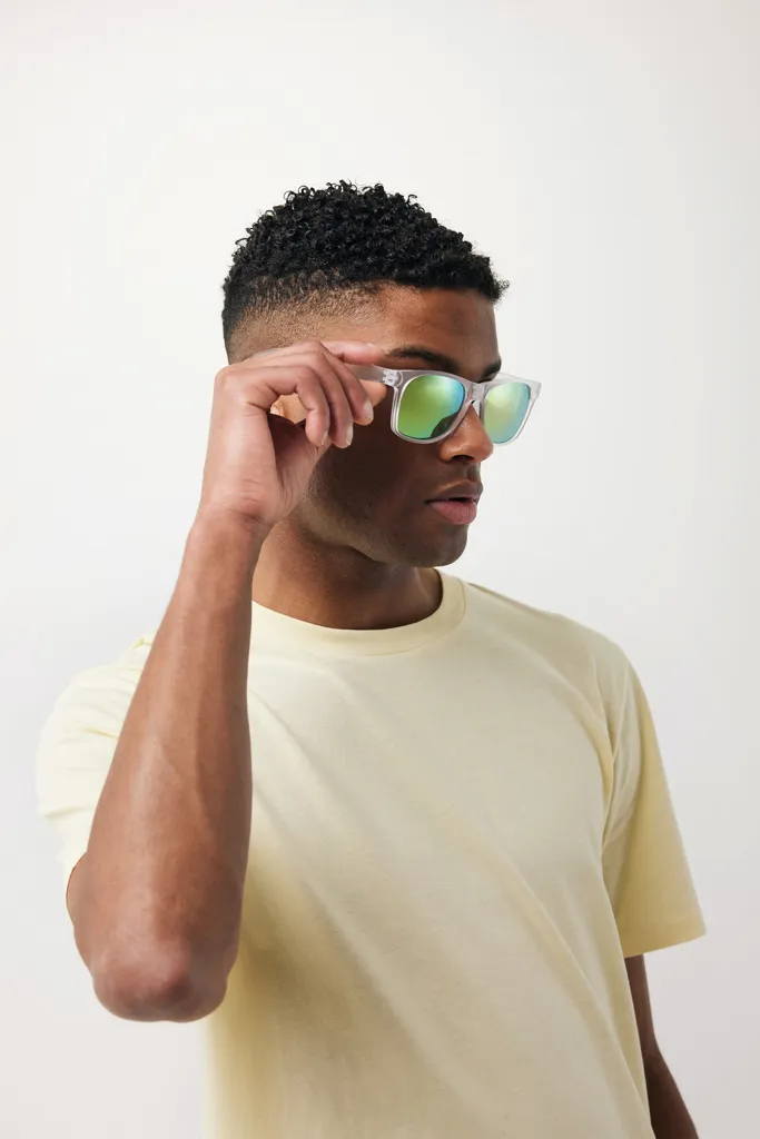 Gleam Sonnenbrille aus RCS rec. PC mit verspiegelten Gläsern, weiß – Bild 5