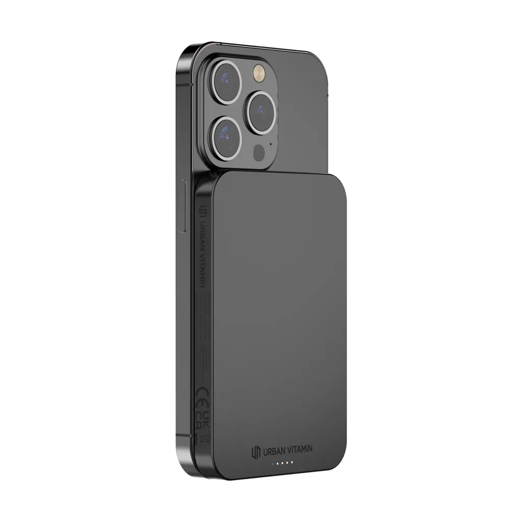 Urban Vitamin Richmond 5000mAh Powerbank aus RCS Plastik/Alu, schwarz – Bild 2