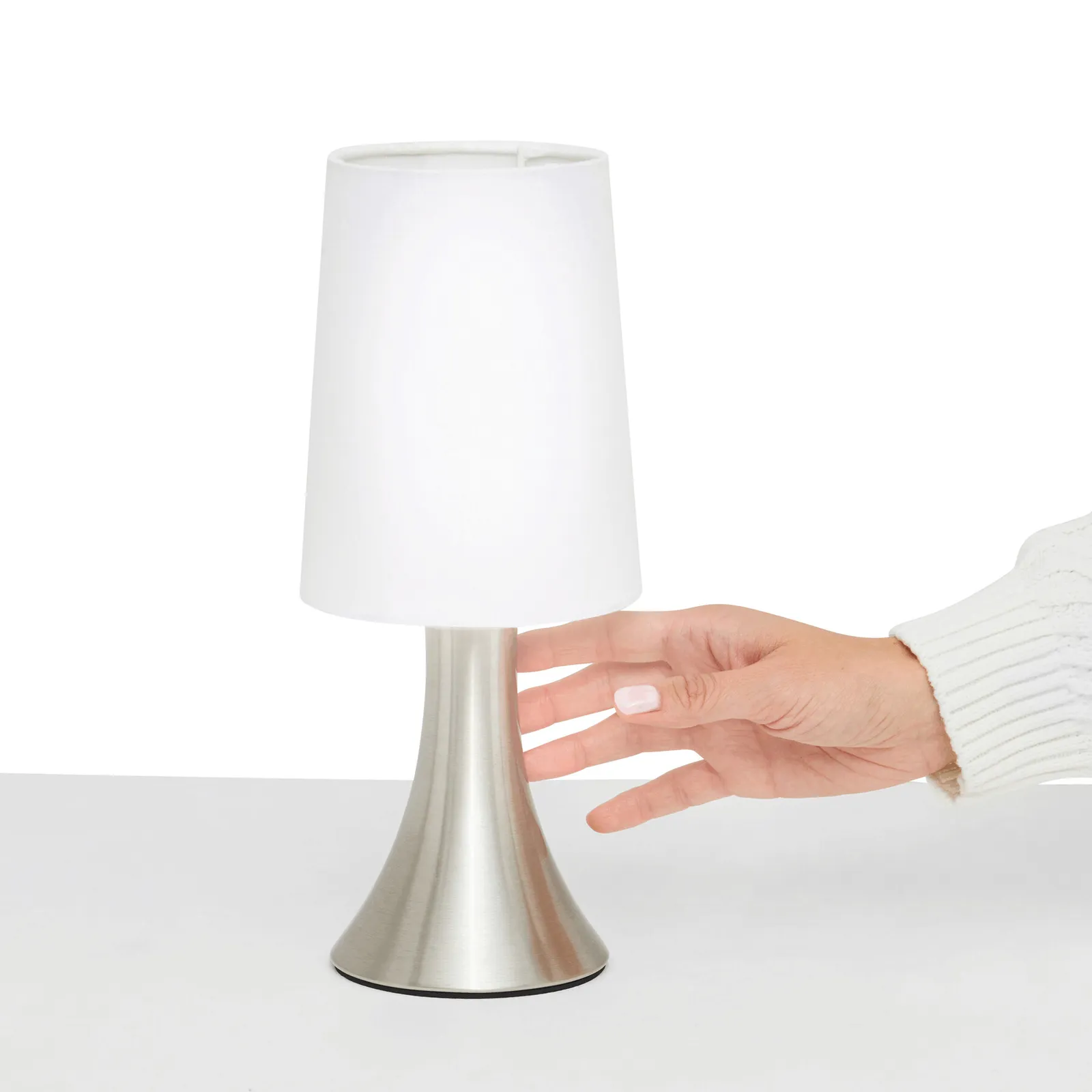 TOUCH ME - Tischlampe silber, weiß, silber, weiß – Bild 6