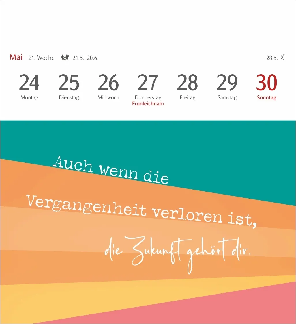 Positive-Sprüche-Kalender Postkartenkalender 2027 – Bild 2