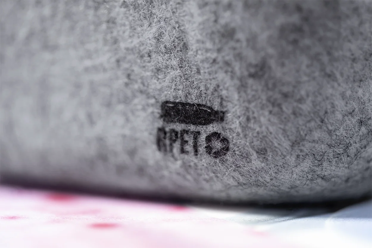 RPET Stifteetui Decora, grau, natur – Bild 9