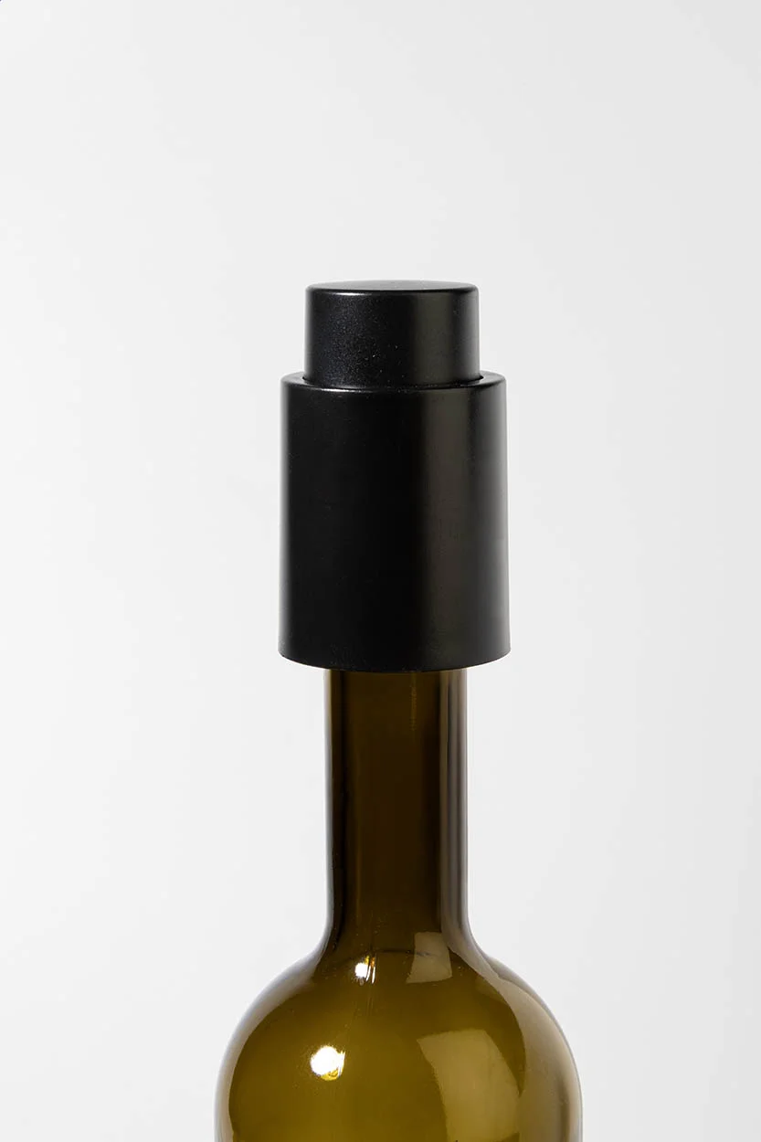 Weinflaschenverschluss Vakux, schwarz – Bild 4