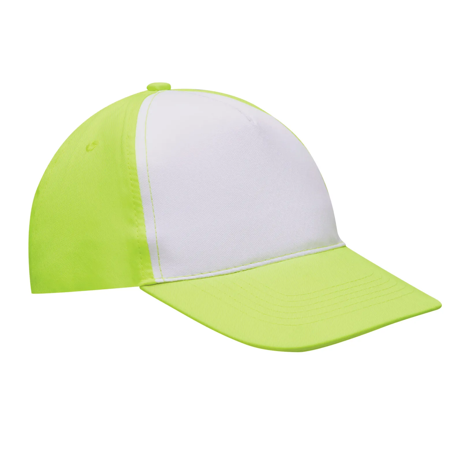 SHINY - 5-Panel-Baseball-Cap, gelb, weiß – Bild 2