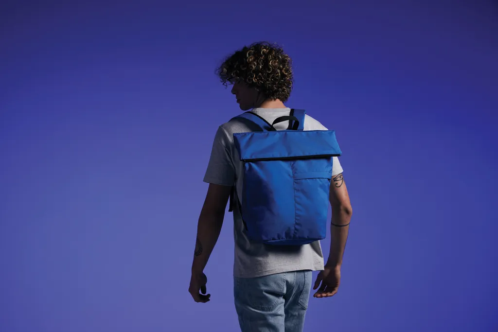 Dillon AWARE™ RPET faltbarer Lightweight-Rucksack, Königsblau – Bild 9