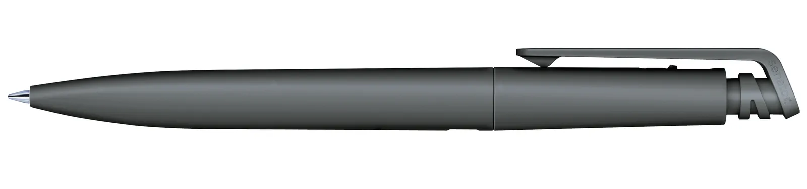 Kantaro Matt Druckkugelschreiber, Grau 445 – Bild 4