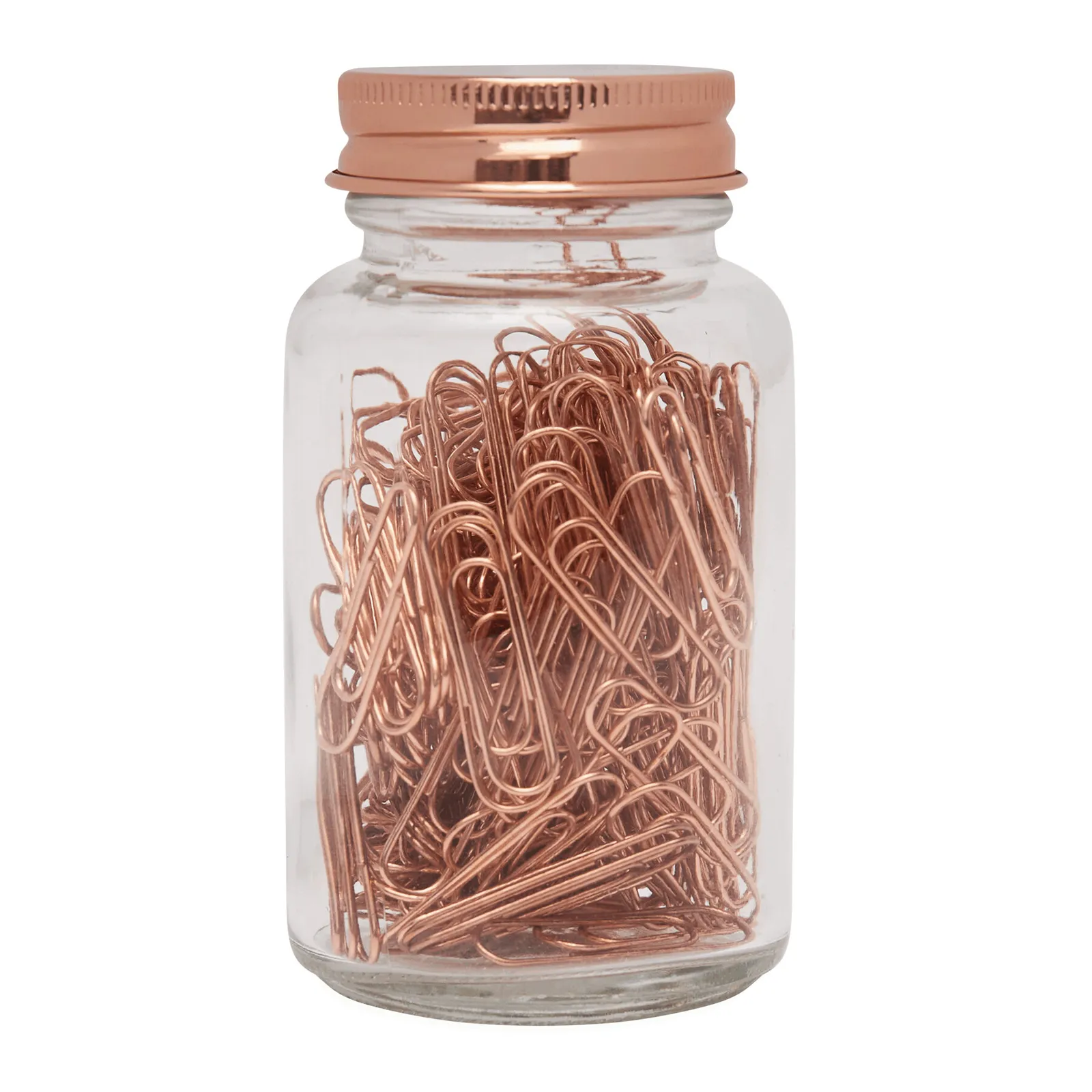 COPPER CLIP - Büroklammern im Glas kupfer, kupfer – Bild 2