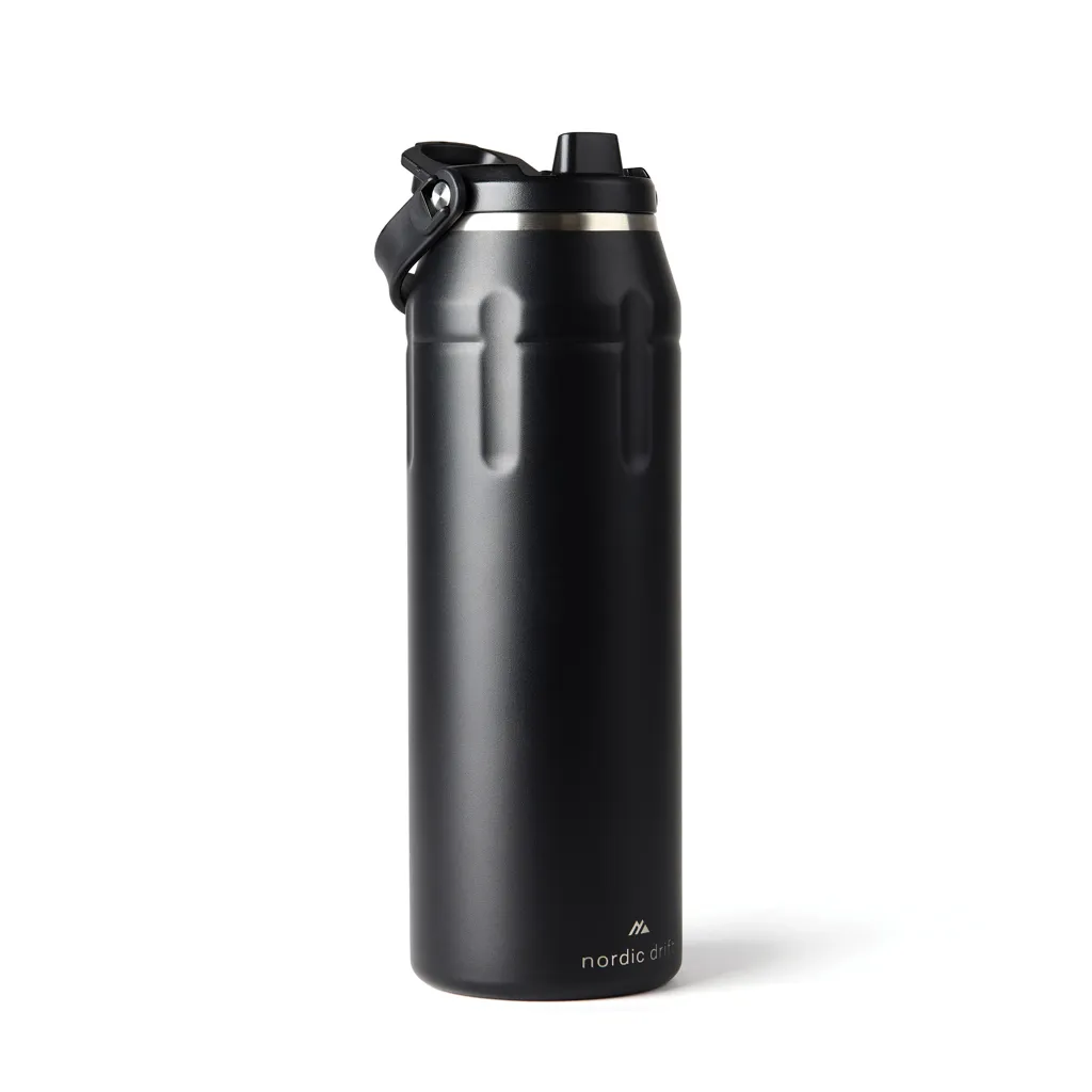 Nordic Drift trail Isolierte RCS Sportflasche 940ml, schwarz – Bild 3