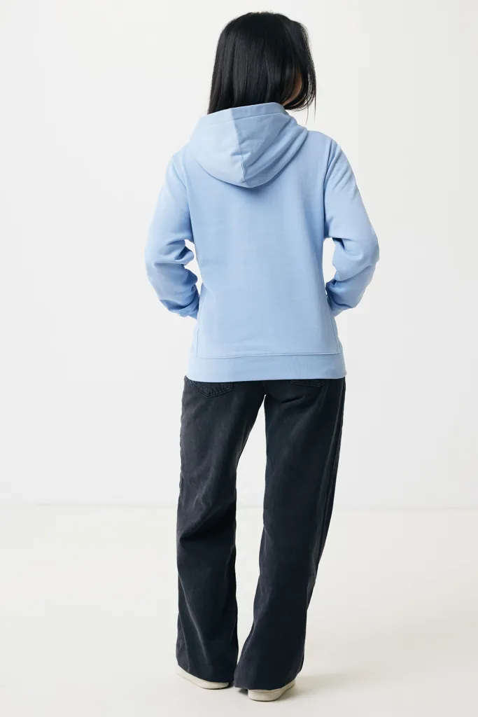 IQONIQ Yengo Hoodie mit Seitentaschen aus rec. Baumwolle, sky blue – Bild 7