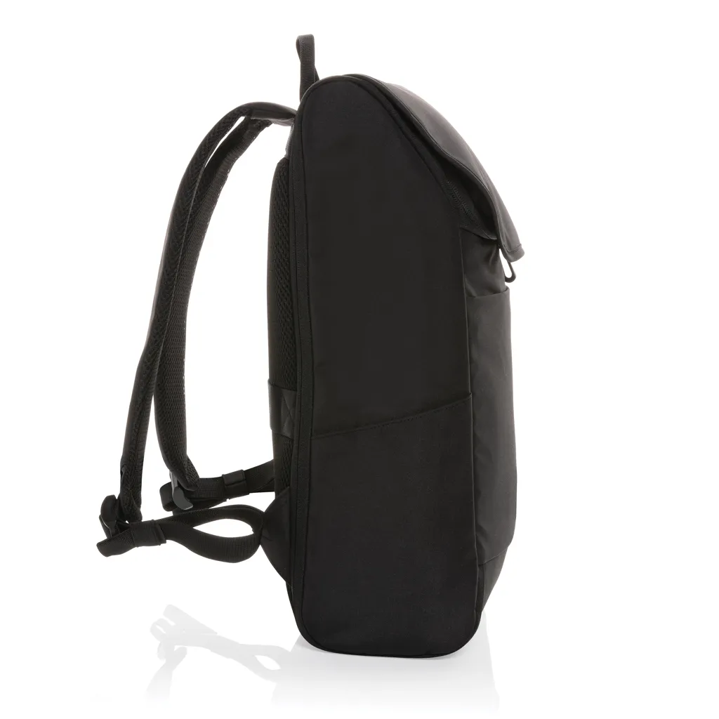 Swiss Peak Fern AWARE™ RPET 15,6" Rucksack mit Allover-Zip, schwarz – Bild 5