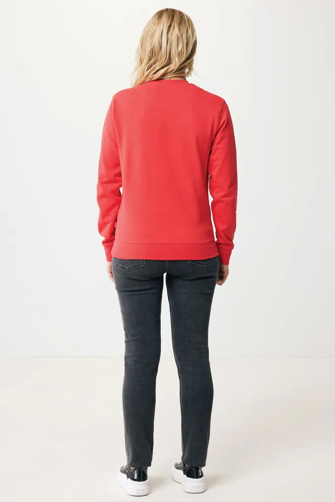 IQONIQ Zion Rundhals-Sweater aus recycelter Baumwolle, luscious red – Bild 7