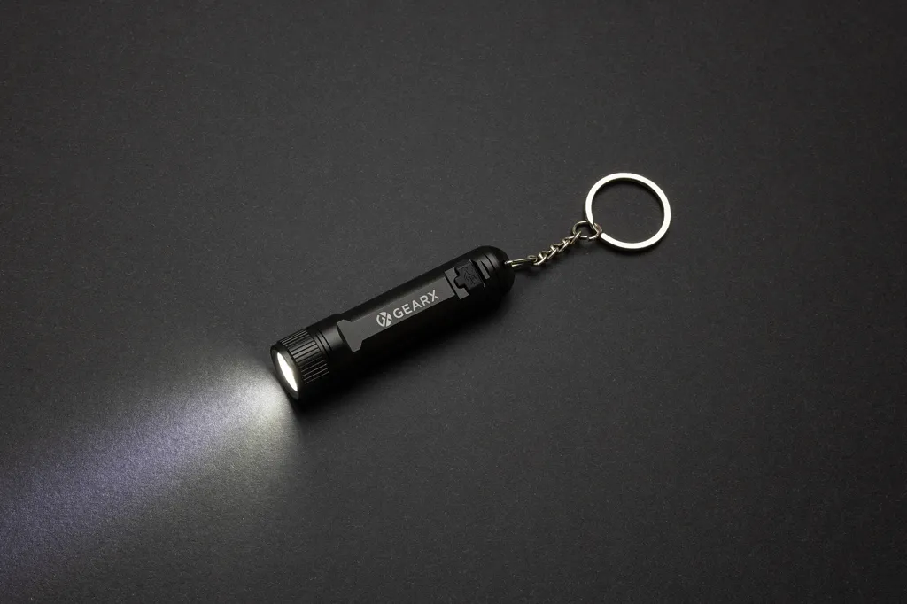 Gear X wiederaufladbare ultrahelle Key-Chain Taschenlampe, schwarz – Bild 6