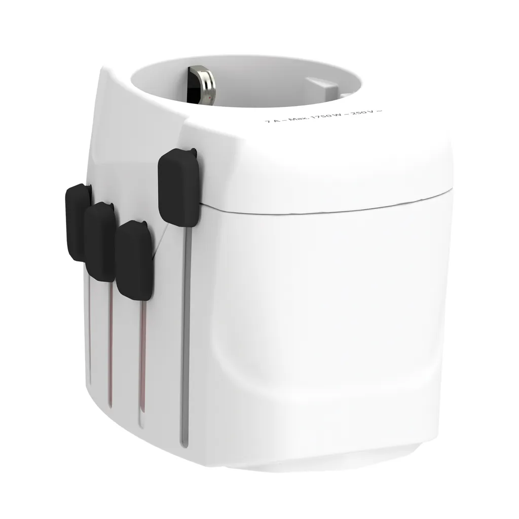 SKROSS Pro 3-Pole World Travel Adapter, weiß – Bild 2