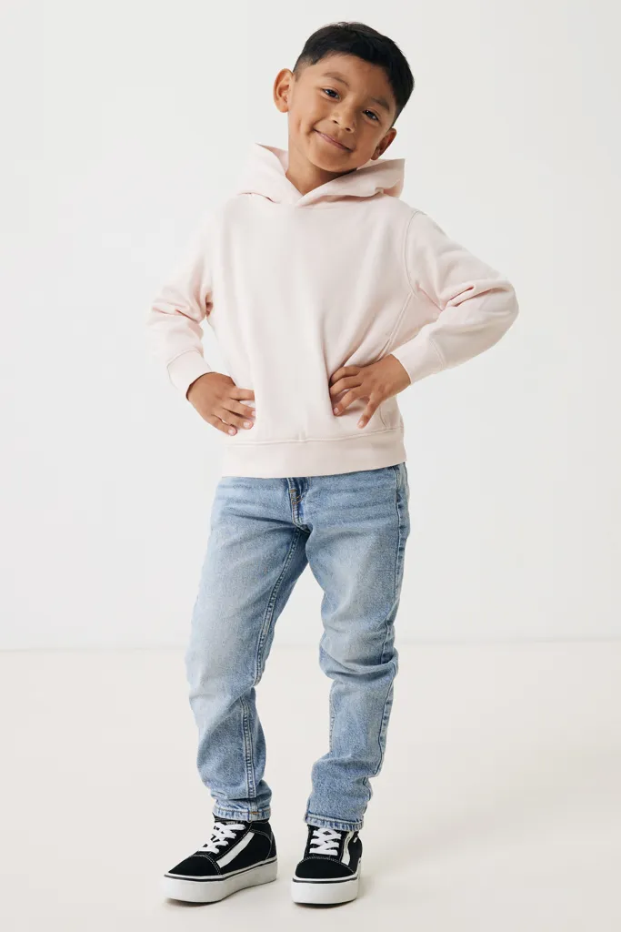 IQONIQ Yengo KidsHoodie mit Seitentaschen aus rec. Baumwolle, cloud pink – Bild 4