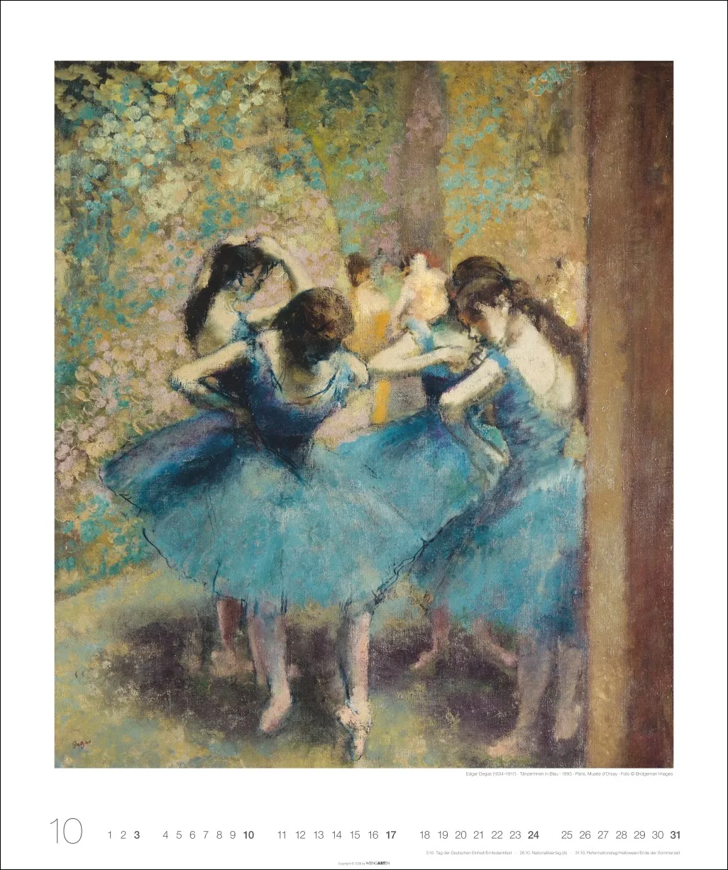 Kunst in Blau Edition Wandkalender 2027 – Bild 11