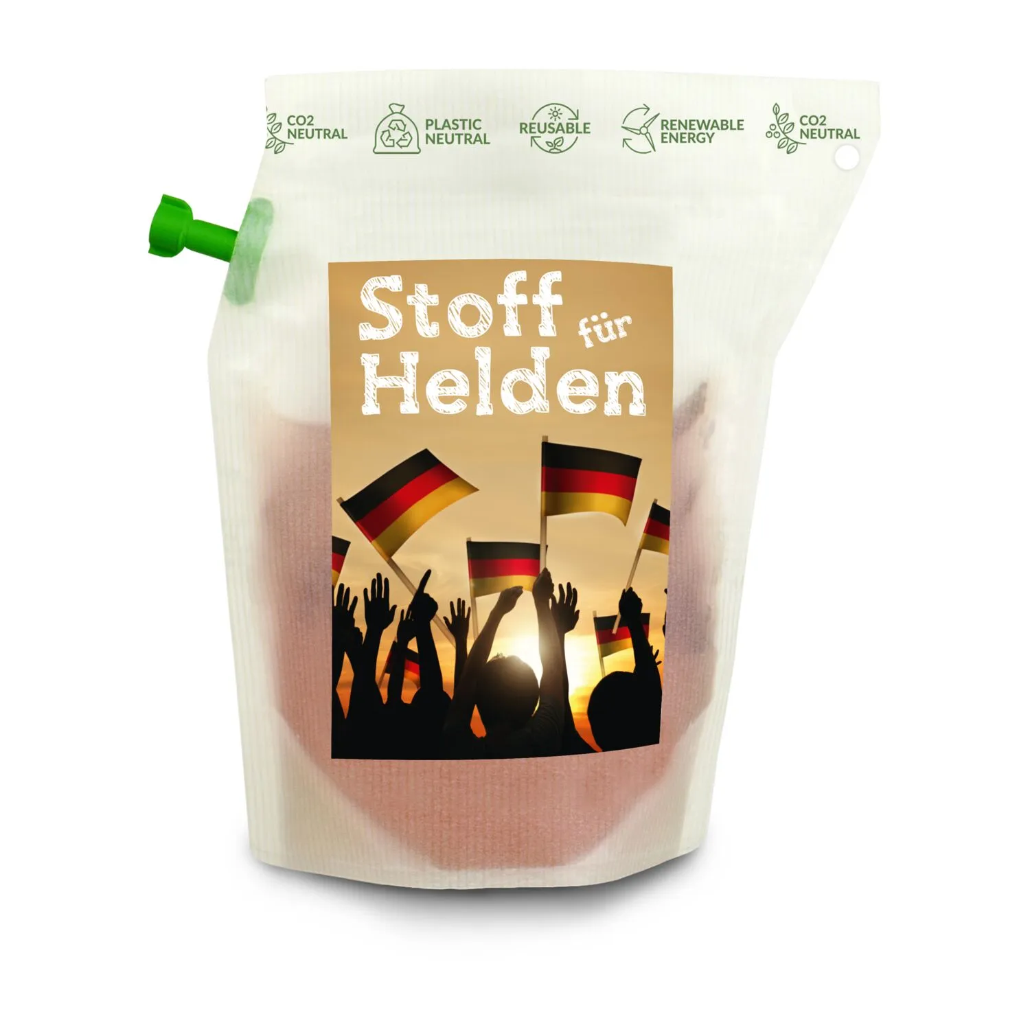 Werbe-Tee Tasty Berry, wiederverwendbarer Brühbeutel, silber – Bild 2