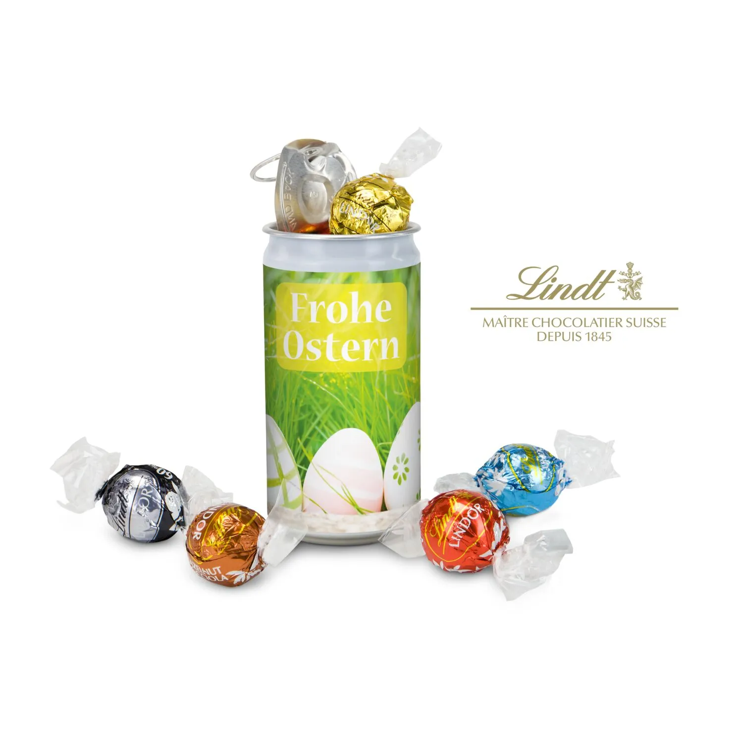Geschenkartikel / Präsentartikel: Lindt-Geheimnis Ostern, das Nest in der Dose - verschiedene Designs